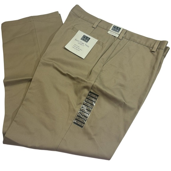 Jo S A Banks Other - JOS.A.BANK‎ NWT Slacks Tailor Fit Twill Pants Khaki Men's Size 40W 32L